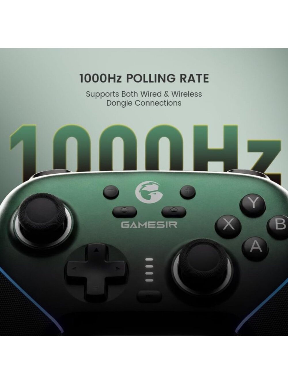 Wireless Gaming Controller for PC/Switch/iOS/Android, RGB Lighting, Hall Effect - Picture 5 of 8